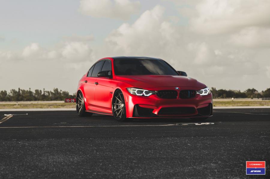 BMW M3 Sedan X Work on Vossen Wheels (VWS-1) '2017